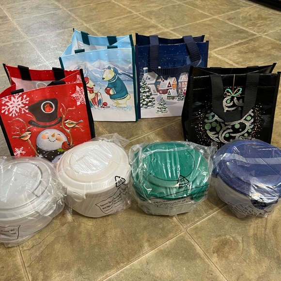 Holiday Gift Bags and Storage Containers Set - Picture 2 of 2